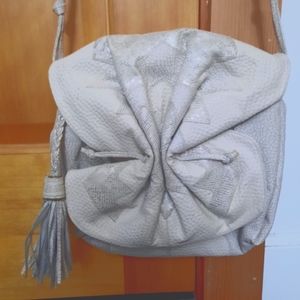 Off white leather Viva purse